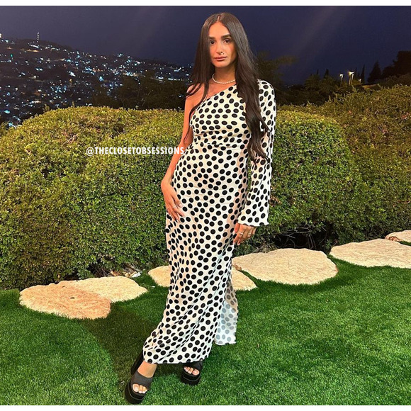 MANGO BLOGGER FAVE!!! Printed Long Dress NWT - Picture 14 of 16